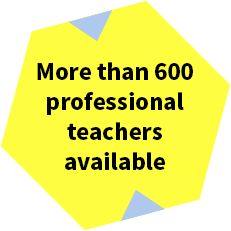 More than 600 professional teachers available